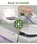 Direct Fit Lid Strike Replacement For Whirlpool And Maytag Washers W11513250 W11391550 OEM Parts AP7002929 PS16543459 EAP16543459 White 1 Pc Easy Install Durable Lock Hassle Free Repair, installed on washer lid