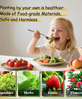 Child eating salad with Hydroponics Growing System Kit With 30 Pot Vertical Garden Tower Pump And Timer For Soilless Cultivation