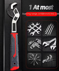 6 Inch Self Adjusting Wrench Multi Function Quick Wrench For Home DIY And Professional Plumbing Repairs With Wide Jaw Design And Ergonomic Handle One Handed Grip For Tight Spaces Under Sinks Engines Bikes And More.