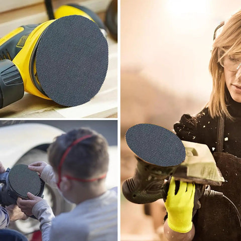 Heavy Duty 5 Inch 60 Grit Sanding Discs 70 Pack With Hook And Loop Sander Pad on orbital sanders in woodworking and DIY use