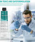 Go-To Food Grade Silicone Grease For High Vacuum And Seals Waterproof And Chemical Resistant High Temperature Tolerant From -40 F To 400 F Ideal For O-Rings Valves And Sealing Rubber And Plastic Components 5.3 Oz Tube Low Volatility with scientist in lab.