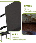 Heavy Duty Garden Kneeler And Seat With Thick 1.8 Inch EVA Foam Pad Foldable Bench With 2 Tool Pouches comparison, highlighting width and material quality