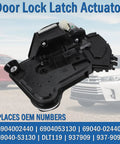 Front Left Driver Side Door Lock Latch Actuator Motor Replacement For Lexus And Toyota Models Including RX IS ES Highlander Sienna And Prius V DIY Friendly Install And Durable Build 69040-02440, black plastic door lock actuator