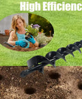 Beefed-Up Heavy Duty 23 Inch Post Hole Auger Drill Bit With Two Sharp Thickened Blades, 8-Spiral Flights in soil