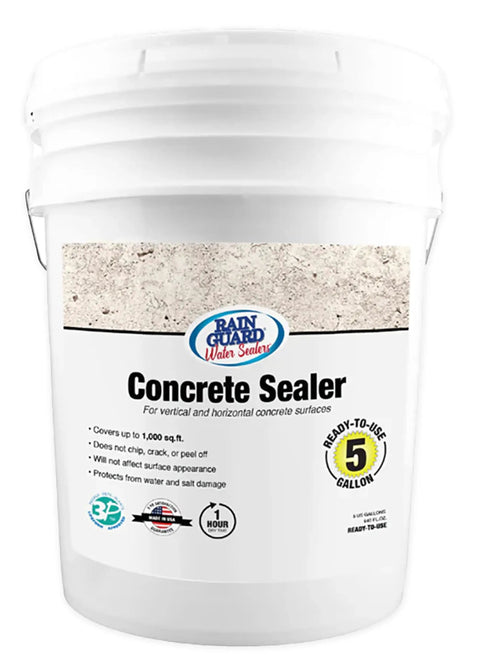 Kill The Water On Driveways And Patios With This Top Shelf Penetrating Concrete Sealer That Builds An Invisible Waterproof Shield To Keep Floors Dry Resist Stains And Stand Up To Heavy Daily Traffic, 5-gallon container.