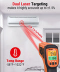 2 Laser Infrared Temperature Gun For Cooking And Grilling With 16 To 1 Distance To Spot Ratio, measuring HVAC vent temperature