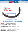 Wrapped X3 Rubber V Belt Set 32 Inch Outside Circumference 0.66 Inch Wide 0.43 Inch Thick Black Pack Of 3 For Lawn Mowers And Small Engines Durable Performance For Home Garages And Small Shops DIY Friendly Easy Install Quiet Operation size guide