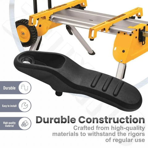 Top Grind Heavy Duty Table Saw Lever Lock Replacement Fits Dewalt DWE74911 Workbench Replaces N250539 close-up of durable black clamp handle