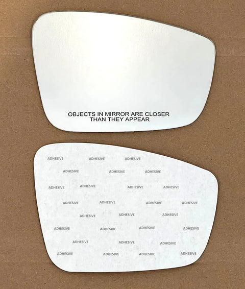 Volkswagen Right Side Mirror Glass Replacement With Full Size Adhesive For 2011-2018 Jetta, 2013-2015 Passat, 2012-2019 Beetle, Convex Mirror