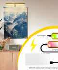 Picture Light With Remote For Paintings And Posters Full Metal Wall Sconce Art Lighting showing charging status and use