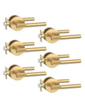 Champagne Bronze Passage Door Handles Set Six Pack Built To Last Heavy Duty Interior Door Levers With Locks