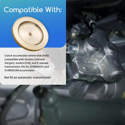 Clutch Accumulator Delete Disk ADD Mod For Toyota Tacoma 2nd Gen 3rd Gen Tundra 4.0L And FJ Cruiser Smoother More Consistent Clutch Engagement On Release