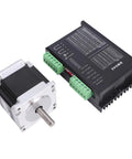 Heavy Duty Closed Loop Stepper Motor Kit Featuring Rugged Alloy Steel Construction And Silent Runner For Zero Skip Control On CNC Engraving And 3D Printing Shop Projects, showcasing motor and driver components.