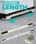 Adjustable base for Heavy Duty Appliance Rollers For Moving Washer And Dryer Expandable Furniture Dolly Trolley, 45-72 cm length.