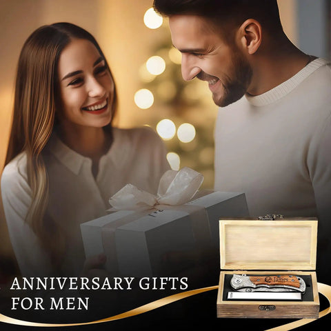 Engraved Custom Pocket Knife For Men, Personalized Name And Message, Unique Gift For Husband Father Boyfriend Dad, Premium Steel