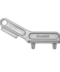 Marine Grade 316 Stainless Steel Deck Fill Key For Boats, Polished Gas Cap Key Set, Silver accessory tool image