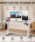 WankaMom Electric Standing Desk With Smooth Silent Lift And 154 Lbs Load Capacity, Premium Carbon Steel Frame, 28.3 to 46.5 inches.