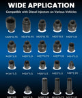 Diesel Injector Puller Tool Kit With Pneumatic Impact Air Tool adapters for Bosch Cummins Siemens Denso engines