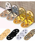 180 Degree Flush Cabinet Door Hinge Semicircle Design With Smooth Operation For Full Cabinet Access Pro Grade Slick Furniture Hardware Mounts Flush For Seamless Look Color 2 shown in silver and gold with semicircle style