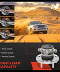 Rear Wheel Bearing And Hub Assembly Set For Mazda 3 2004 2008 Non ABS 5 Lug Models Dual Pack High Load Capacity