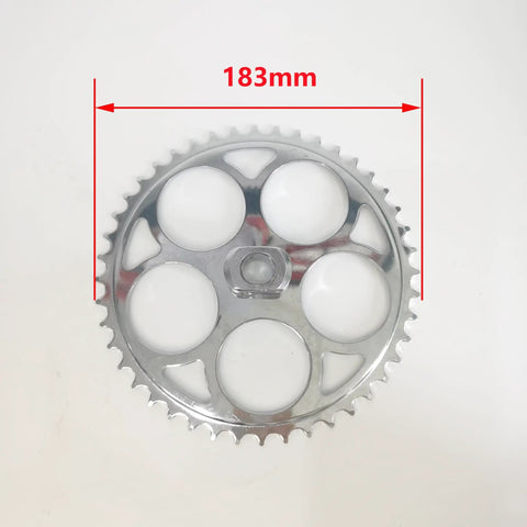2 Inch Cup Bike Conversion Kit Crank Set With 180mm Axle And 44 Tooth Sprocket Included Bottom Bracket Cup Ball Bearing Kit