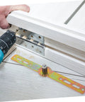 Cabilock adjustable angle sofa hinge kit with mounting plate and orange mounting strap hardware
