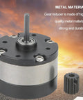 RC Car Planetary Gear Reducer for Caterpillar Type Drives, Metal Gearbox Shaft Gear Motor, 36mm Diameter, metal material.