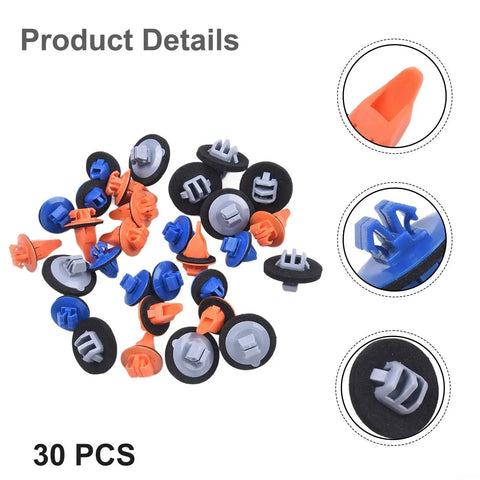 Body Molding Clips Kit With Sealers 30 Pack For 2003-2011 Toyota 4Runner And FJ Cruiser Door Trim And Body Molding Repair DIY Friendly Includes Assorted Plastic Clips And Sealer Set Directly Replaces 75397-35010 And 75495-35010, 30 pcs clips