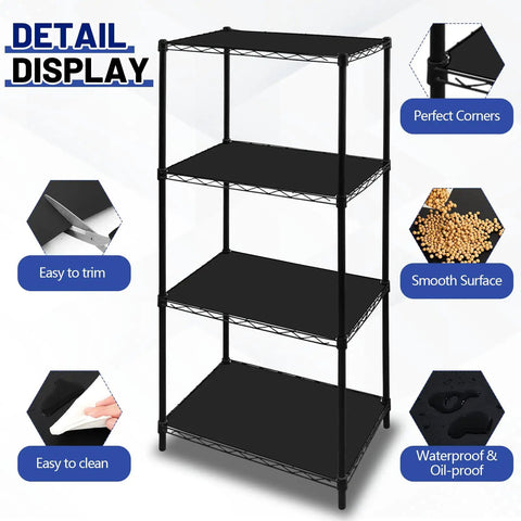Premium Pre Cut Wire Shelf Liners Heavy Duty Non Slip Plastic Matting For Kitchen Pantry Locker Storage 8 Pack 11.8 X 16.6 Inches No Sweat Setup And Rock Solid Grip Straight Up Kitchen Essential