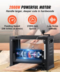 Heavy Duty Benchtop Wood Planer With A 13 Inch Worktable And 15 Amp Motor For Cutting Through Hardwood And Softwood Stock. Extended Infeed Tables And Quiet Operation Keep Your Workshop A No Sweat Zone For Smooth Fine Results. showcasing powerful 2000W motor and feeding speed