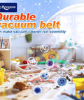 Bissell Vacuum Belt Replacement 3 Pack Compatible With Style 7 9 10 12 14 16 Upright Vacuums easy install rubber belts
