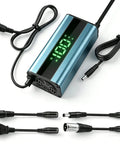 54.6V 2A Electric Scooter Charger With LED Display Real Time Battery Percentage For Hoverboards 5 Connector Universal Charger