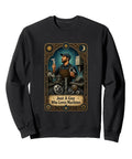 Cool Tools Vise Gauge Square Set Edge Gift For Machinist Guys CNC Enthusiasts Classic Fit Seamless Sweaty Shirt With Ribbed Collar That Looks Dope And Moves Smooth Black crewneck sweatshirt with graphic print of a man and machines.