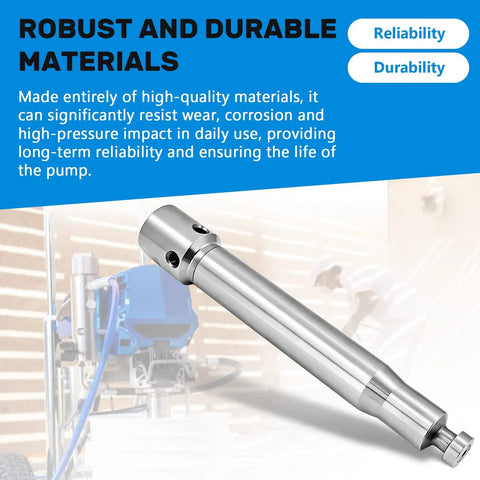 Quick Swap Plunger Rod 24B825 for 290Cc Airless Paint Sprayers, durable stainless steel construction for reliable spray pressure.