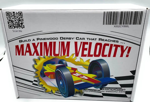 Product box for Bulk Pinewood Derby Car Kits Pack Of 12 With Wheels And Axles featuring a colorful race car illustration.