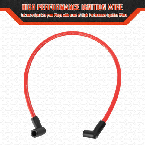 10.5mm High Performance Spark Plug Wire Set For HEI Chevy Big Block SBC BBC Electronic Ignition Nine Piece Wire Kit
