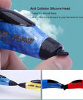 Close-up of RC Airplane Toy With Lights Su-35 Style Glider hybrid design emphasizing anti-collision silicone head.