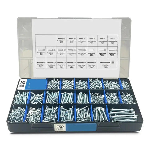 2600 Piece Screw And Bolt Set With Nuts And Washers In Steel Hex Head Fasteners For Home Improvement DIY Projects Automotive And Garage Repair For Woodworking And Metalworking Projects in storage case