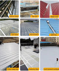 Top Shelf Heavy Duty Self Adhesive Asphalt Roofing Tape No Sweat Waterproof Underlayment Roll used on a flat roof for sealing.