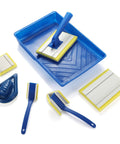 7-Inch Paint Pad Set For Walls And Ceilings With Corner Edging Trim And Touch-Up Pads No-Drip Finish Easy Glide Refills Pack 8 displayed.