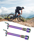 Gold Alloy Hydraulic Disc Brake Caliper Pin And Latch Screw Kit For Mountain Road Bikes Dazzle Finish Lightweight Hardware Set With Circlip 2 Pieces on mountain bike