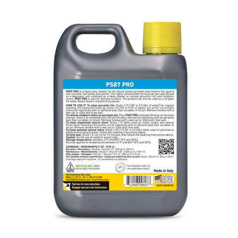 Grime Busting Heavy Duty Floor Cleaner and Degreaser for Porcelain Ceramic Natural Stone Terracotta Quarry Tile and Concrete bottle