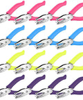 16 Pack Handheld Hole Punchers With Soft Grip 1 Quarter Inch Circle Punch For Craft Paper Greeting Cards Scrapbooks Notebooks In Four Bright Colors