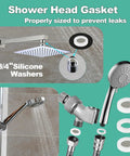 3/4" silicone washers for shower heads from 32 Size 705 Piece Plumbing Washers And O Ring Kit 2 In 1 Rubber Gasket Assortment.