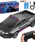All Terrain RC Police Car Toy One Twenty Two Scale With 2 Point 4 GHz Remote Real Lights Durable ABS Body Off Road Ready