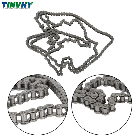 40 Roller Chain 10 Feet With 2 Connecting Links Heavy Duty Industrial Chain Built For Tough Jobs Hardened And Shot Peened Precision Rollers