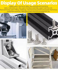 40 Series M8 T Slot Drop In Bolts Set with Hammer Head and Flange Nuts for European Standard Aluminum Extrusion