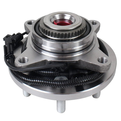 Front Wheel Hub And Bearing Assembly For 2015-2017 Ford F-150 4WD With ABS, 6-Lug, Front Driver Or Passenger Side, Set Of 2