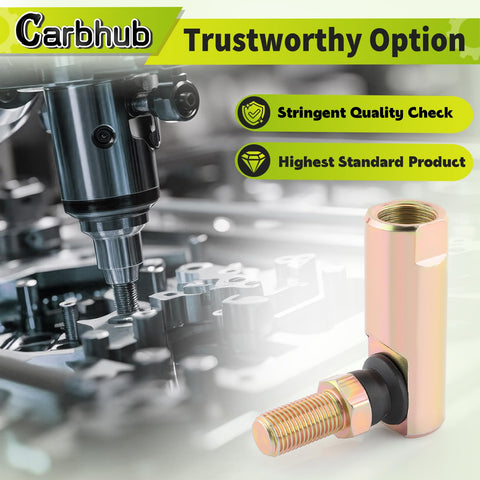 2 Pack Ball Joint Kit Built Tough For John Deere LX280 2WS LX289 AM133692 Rebuild AM133691 5 Eighth Inch Drag Link Replacement For GT225 GX255 GT235 GT245 X304, close-up metal joint