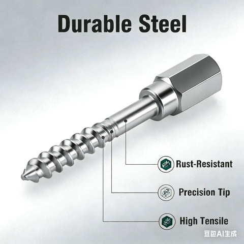 Stainless steel corkscrew hook from Gland Packing Removal Tool Kit With Flexible Shaft And Corkscrew Hooks, Industrial Seal Maintenance.